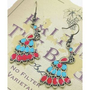 *Clearance* Female Peacock Earrings